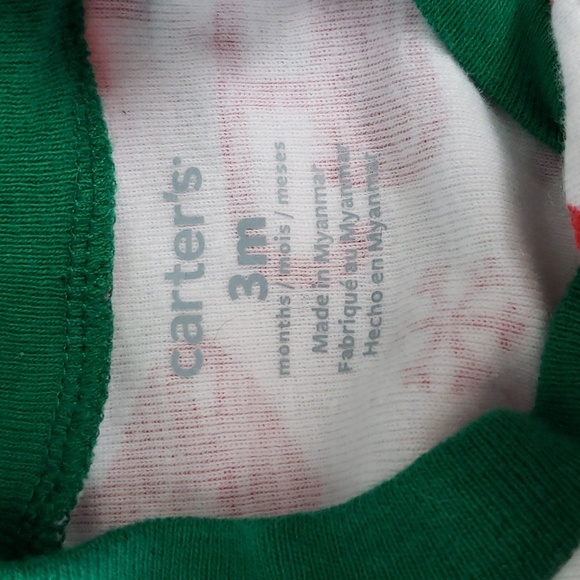 Carter's 3mth Christmas Print Sleeper - Picture 2 of 2